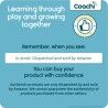 Giocattolo da allenamento Coachi TRAINING DUMMY Azzurro