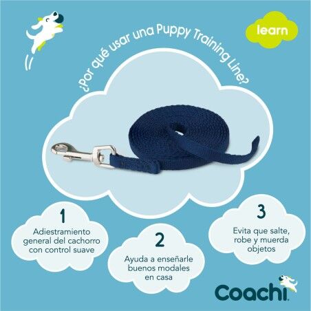 Guinzaglio per Cani Coachi Azzurro 2,5 m Allenamento