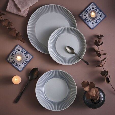 Piatto da Dolce Luminarc Cottage Grigio Vetro 19 cm (24 Unità)