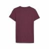 Maglia a Maniche Corte per Bambini Puma Ess Logo Rosso Granato
