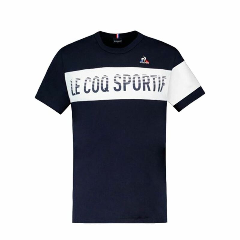 Maglia a Maniche Corte Unisex Le coq sportif BAT SS N°2 Blu Marino Maglia a Maniche Corte Unisex Le coq sportif BAT SS N°2 Blu Marino