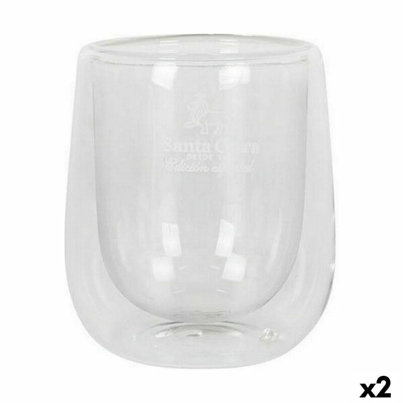 Set di Bicchieri Santa Clara Termico Vetro Borosilicato 2 Pezzi (2 Unità) Set di Bicchieri Santa Clara Termico Vetro Borosilicato 2 Pezzi (2 Unità)