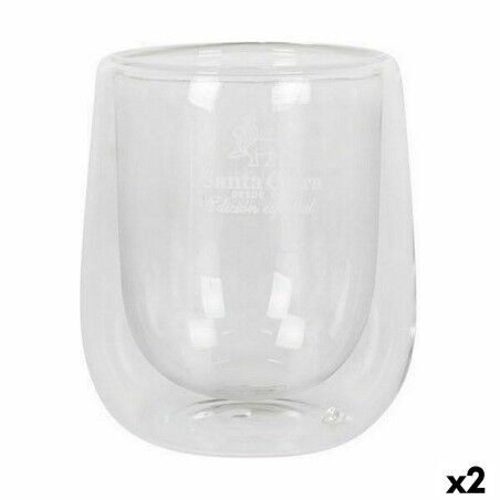 Set di Bicchieri Santa Clara Termico Vetro Borosilicato 2 Pezzi (2 Unità)