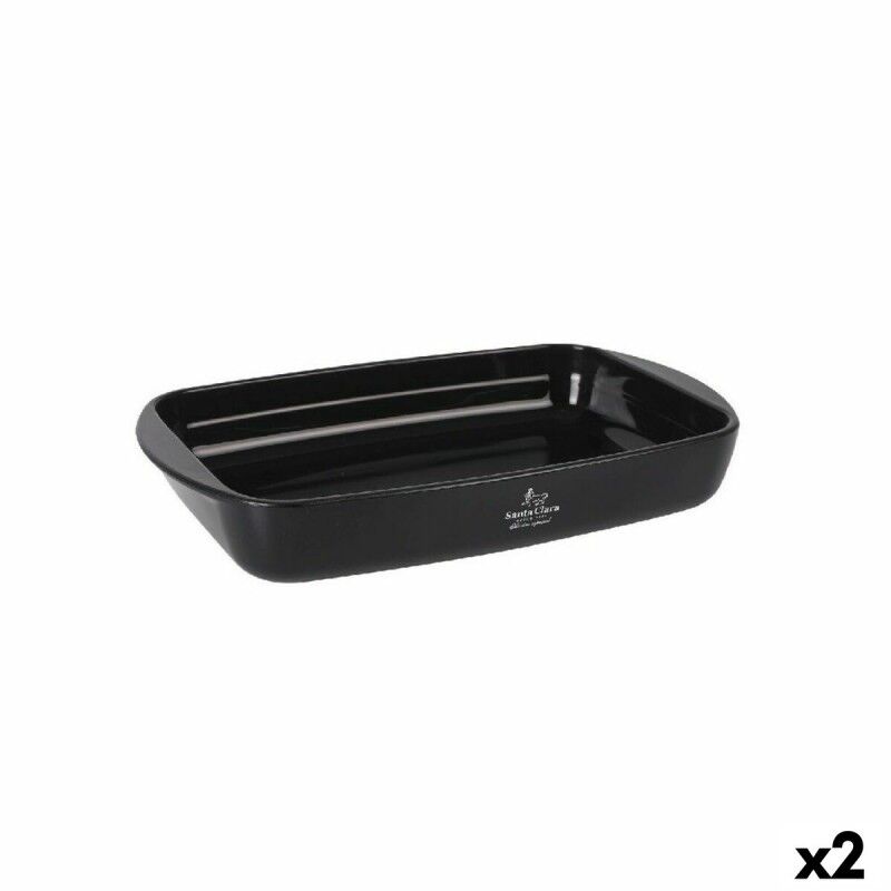 Pirofila da Forno Santa Clara Silicone Vetro Borosilicato Rettangolare 35 x 22,5 x 5,5 cm (2 Unità) Pirofila da Forno Santa Clara Silicone Vetro Borosilicato Rettangolare 35 x 22,5 x 5,5 cm (2 Unità)
