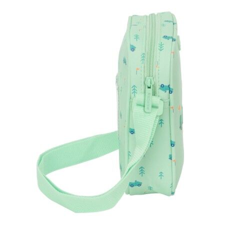 Borsa a Tracolla Safta Macchine Verde 16 x 18 x 4 cm