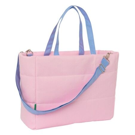 Borsa Benetton Pink Rosa 40 x 31 x 17 cm