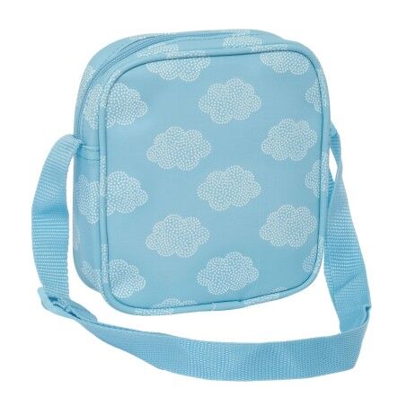 Borsa a Tracolla Safta Nuvole Azzurro 16 x 18 x 4 cm
