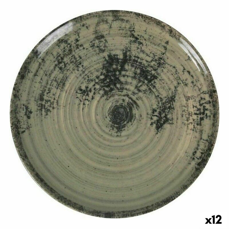Piatto da pranzo La Mediterránea Aspe Verde Ø 26 x 2,5 cm (12 Unità) Piatto da pranzo La Mediterránea Aspe Verde Ø 26 x 2,5 cm (12 Unità)