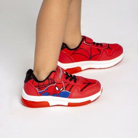 Scarpe Sportive con LED Spider-Man Rosso