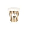 Set di Bicchieri Algon Con coperchio Monouso Caffè Cartone 6 Pezzi 250 ml (20 Unità)
