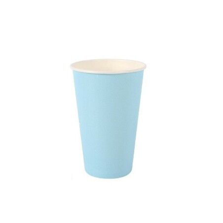 Set di Bicchieri Algon Monouso Cartone Azzurro 7 Pezzi 450 ml (16 Unità)