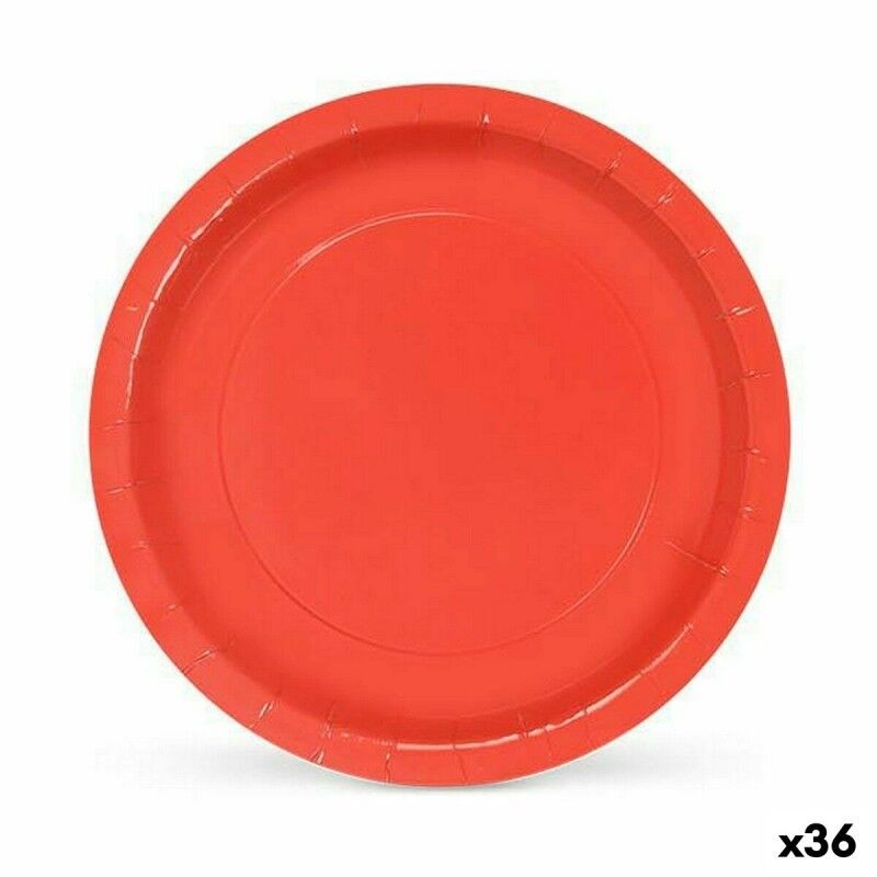 Set di piatti Algon Monouso Cartone Rosso 10 Pezzi 20 x 20 x 1,5 cm (36 Unità) Set di piatti Algon Monouso Cartone Rosso 10 Pezzi 20 x 20 x 1,5 cm (36 Unità)