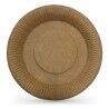 Set di piatti Algon Monouso carta kraft 3 Pezzi 28 cm (24 Unità)