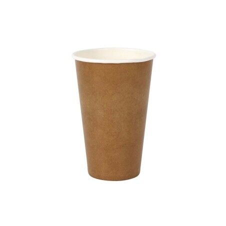 Set di Bicchieri Algon Monouso carta kraft 6 Pezzi 450 ml (16 Unità)