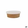Set di Vassoi Algon carta kraft Con coperchio Monouso (5 Pezzi) (12 Unità)