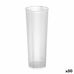 Set di bicchieri riutilizzabili Algon A tubo Trasparente 10 Pezzi 300 ml (50 Unità)
