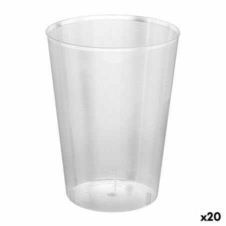 Set di bicchieri riutilizzabili Algon Sidro Trasparente 10 Pezzi 480 ml (20 Unità)