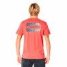 Maglia a Maniche Corte Uomo Rip Curl Revival Inverted  M Salmone
