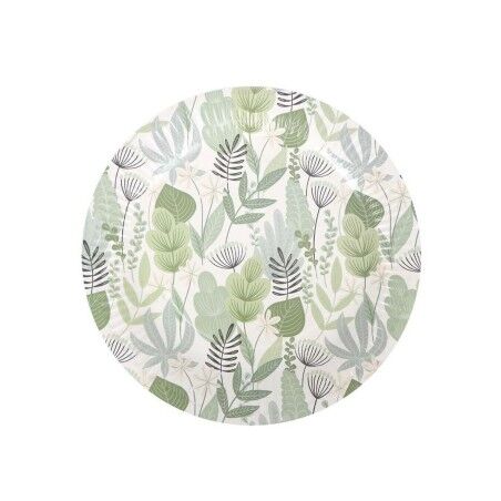 Set di piatti Algon Monouso Cartone Floreale 3 Pezzi 28 cm (24 Unità)