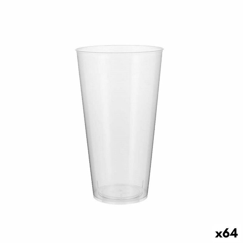Set di bicchieri riutilizzabili Algon Plastica Trasparente 4 Pezzi 450 ml (64 Unità) Set di bicchieri riutilizzabili Algon Plastica Trasparente 4 Pezzi 450 ml (64 Unità)