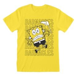 Maglia a Maniche Corte Unisex Spongebob Barnacles Giallo