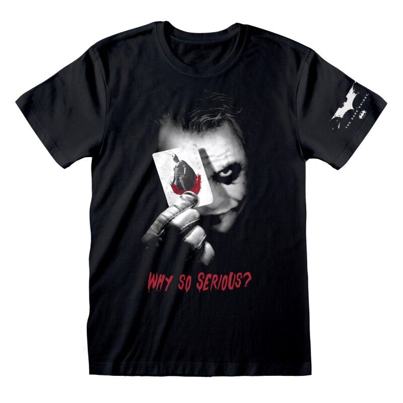 Maglia a Maniche Corte Unisex Batman Why So Serious Nero Maglia a Maniche Corte Unisex Batman Why So Serious Nero
