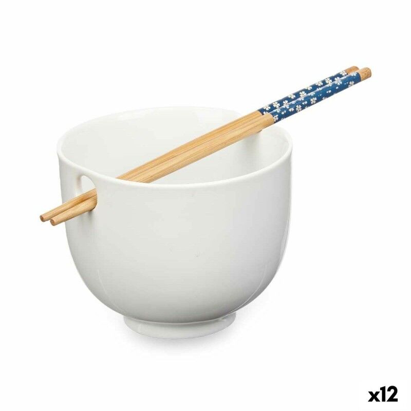 Ciotola Kinvara B10067A Bianco Bambù 24 x 10,7 x 13,3 cm Bacchette asiatico/oriental (12 Unità) Ciotola Kinvara B10067A Bianco Bambù 24 x 10,7 x 13,3 cm Bacchette asiatico/oriental (12 Unità)