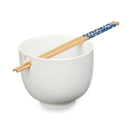 Ciotola Kinvara B10067A Bianco Bambù 24 x 10,7 x 13,3 cm Bacchette asiatico/oriental (12 Unità)