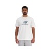 Maglia a Maniche Corte Uomo New Balance MT41502 WT Bianco