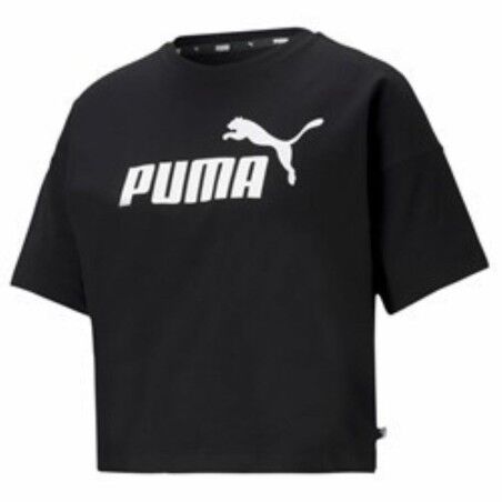 Maglia a Maniche Corte Donna Puma CROPPED LOGO TEE 586866 01  Nero