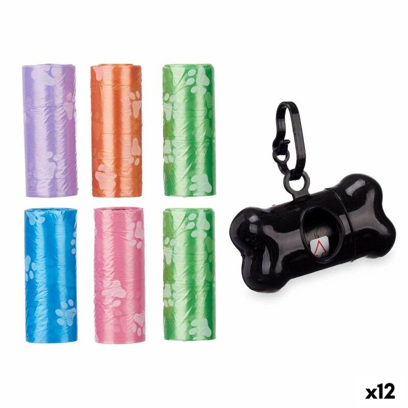 Dispenser di Buste per Animali Domestici Plastica Set (12 Unità) Dispenser di Buste per Animali Domestici Plastica Set (12 Unità)