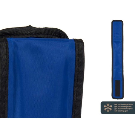 Collare per Cani Mascow TOY0417-M Azzurro Nero Poliestere PVC Gel 6,5 x 1 x 45 cm Refrigerante (4 Unità)