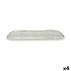 Teglia da Cucina Vivalto Oasis Trasparente Vetro 18 x 2 x 47 cm (4 Unità)