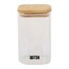 Contenitore per Conservare gli Alimenti Quttin Bambù Vetro Borosilicato 720 ml (12 Unità)