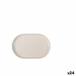 Vassoio per aperitivi La Mediterránea Ivory Ovale 20 x 13 x 2 cm (24 Unità)