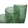 Set di Bicchieri Home ESPRIT Verde Cristallo Con rilievo 370 ml (6 Unità)