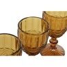 Set di Bicchieri Home ESPRIT Ambra Cristallo 240 ml (6 Unità)