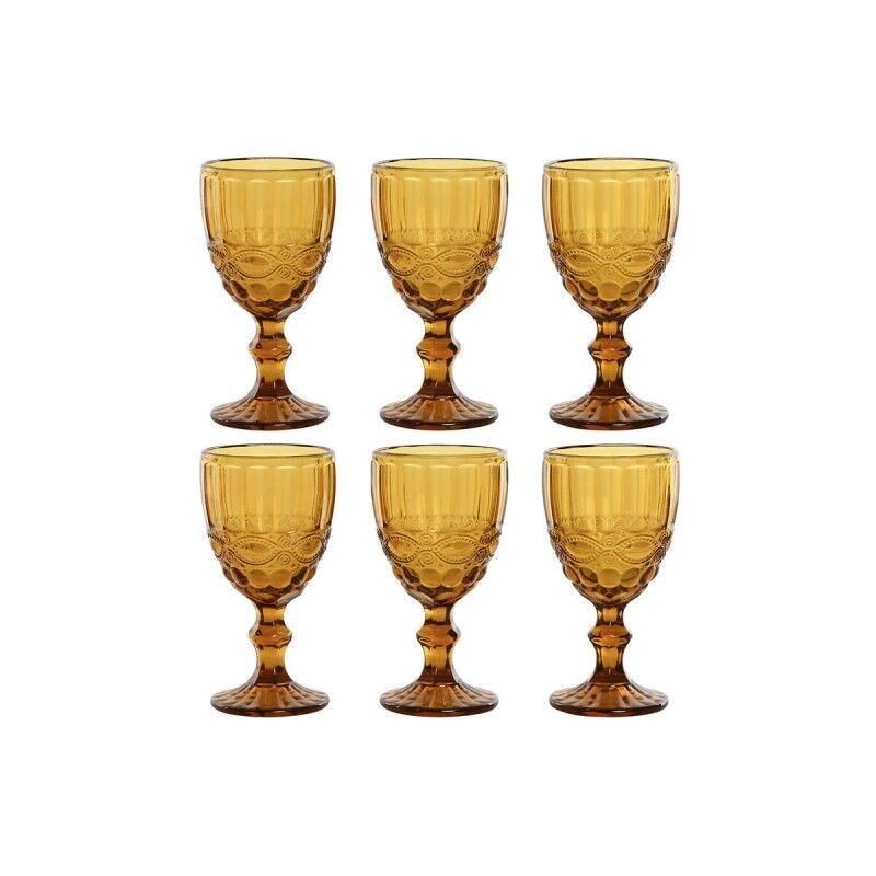 Set di Bicchieri Home ESPRIT Ambra Cristallo 325 ml (6 Unità) Set di Bicchieri Home ESPRIT Ambra Cristallo 325 ml (6 Unità)