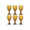 Set di Bicchieri Home ESPRIT Ambra Cristallo 325 ml (6 Unità)