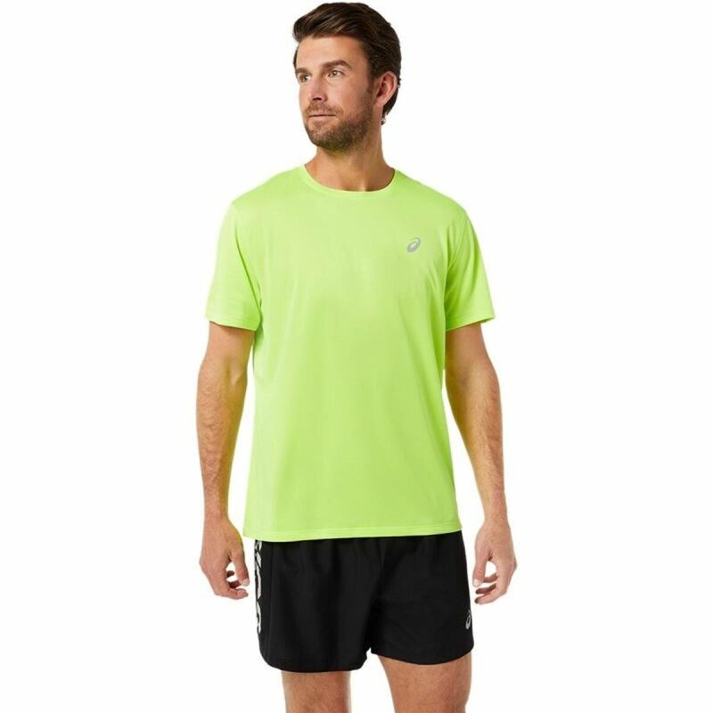 Maglia a Maniche Corte Uomo Asics Katakana Verde Maglia a Maniche Corte Uomo Asics Katakana Verde