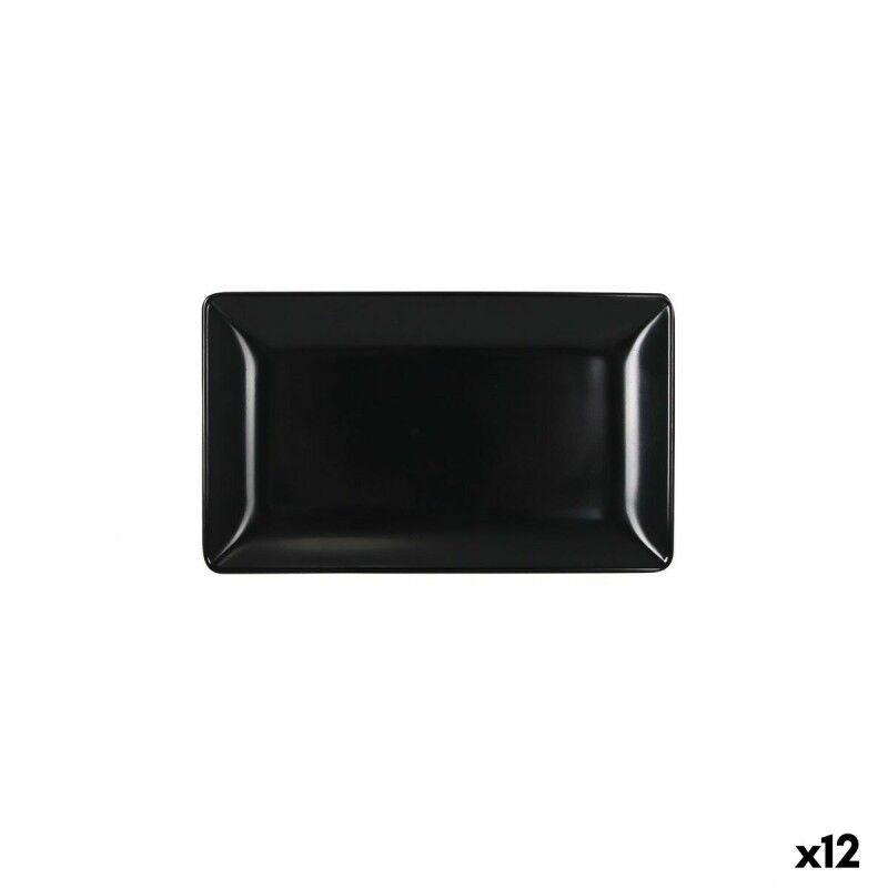 Vassoio per aperitivi La Mediterránea Grigio scuro 25 x 15 x 2 cm (12 Unità) Vassoio per aperitivi La Mediterránea Grigio scuro 25 x 15 x 2 cm (12 Unità)