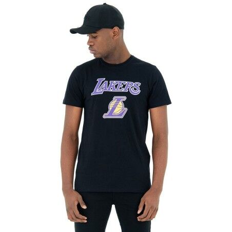 Maglia a Maniche Corte Uomo New Era  NOS NBA LOSLAK 60416756  Nero