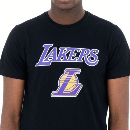 Maglia a Maniche Corte Uomo New Era  NOS NBA LOSLAK 60416756  Nero