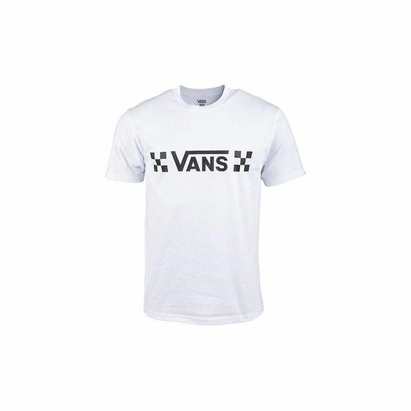 Maglia a Maniche Corte Uomo Vans Drop V Check-B Bianco Maglia a Maniche Corte Uomo Vans Drop V Check-B Bianco