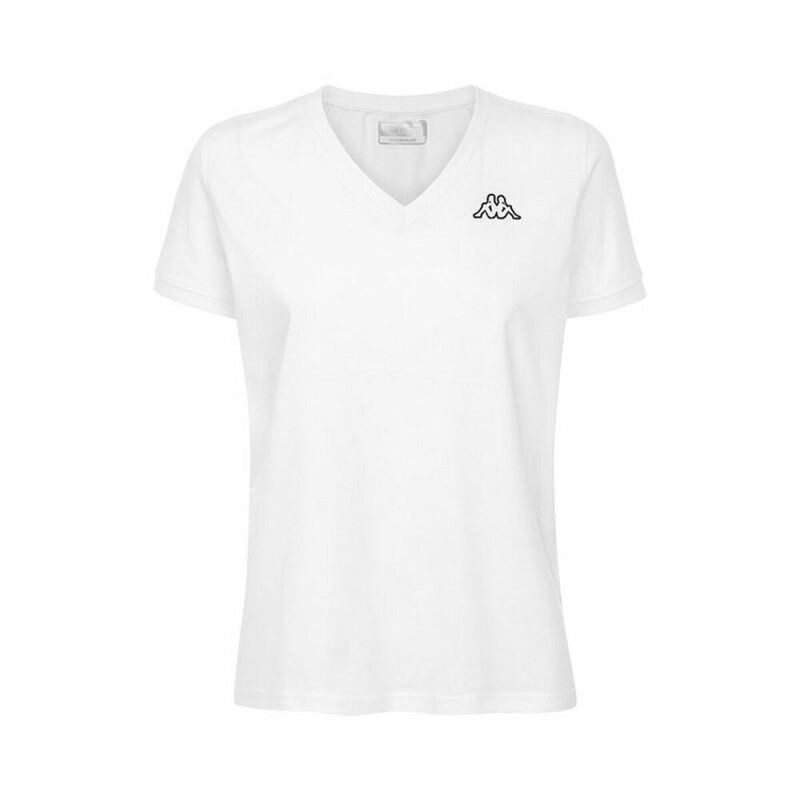 Maglia a Maniche Corte Donna Kappa Cabou Bianco Maglia a Maniche Corte Donna Kappa Cabou Bianco