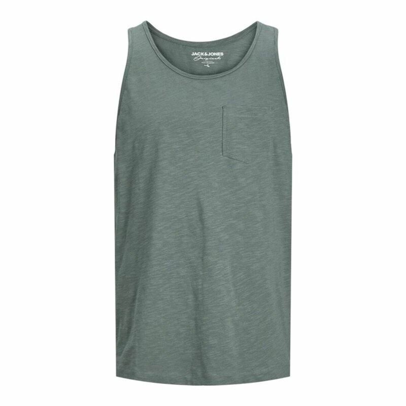 Canotta Uomo Jack & Jones Jortampa Slub Verde Canotta Uomo Jack & Jones Jortampa Slub Verde