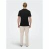 Maglia a Maniche Corte Uomo Only & Sons Onskolton Reg Beach Nero