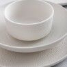 Piatto da pranzo Bidasoa Fosil Bianco Ceramica 26,5 x 26,4 x 2,3 cm (6 Unità)
