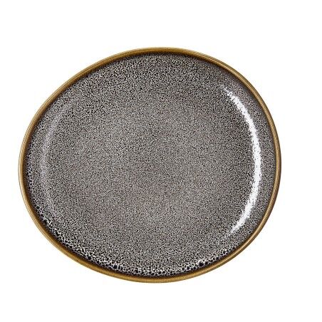 Piatto da pranzo Ariane Jaguar Freckles Marrone Ceramica Ovale 25 cm (8 Unità)