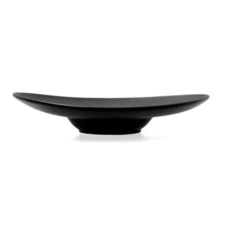 Piatto Fondo Bidasoa Fosil Nero Ceramica Ovale 27,3 x 22,2 x 5,7 cm (8 Unità)